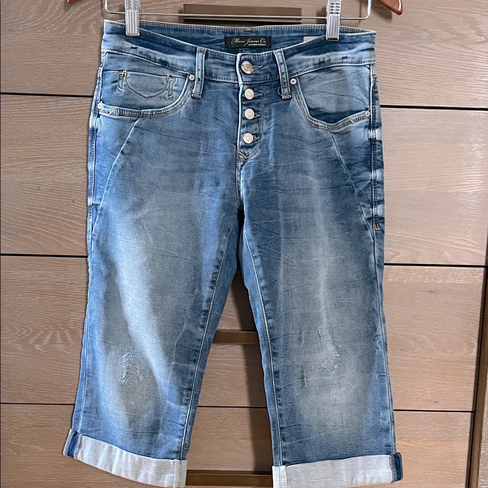 MAVI  Marina Button Fly Denim Capri Jeans NWOT